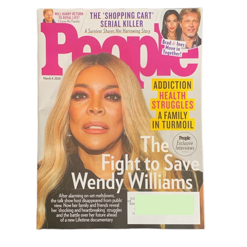 People Magazine March 4 2024 Wendy Williams Addiction Brad Pitt Prince Harry